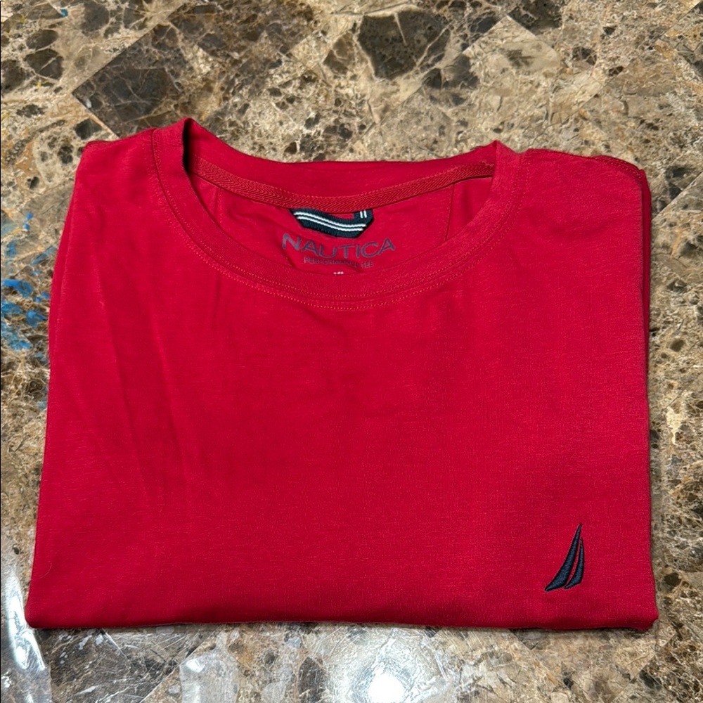 Nautica Red Short Sleeve Tee